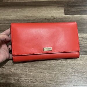 ❌SOLD❌ Kate Spade New York Alexander Avenue Large Red Leather Wallet / Clutch